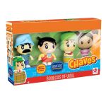 Kit 4 Bonecos Vinil Chaves - Popis / Chaves Barril / Nhonho / Madruga - Lider Brinquedos (Novo)