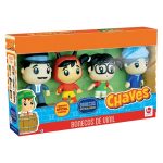 Kit 4 Bonecos Vinil Chaves - Prof Girafales / Chapolin/ Chiquinha /Dona Clotilde - Lider Brinquedos (Novo)