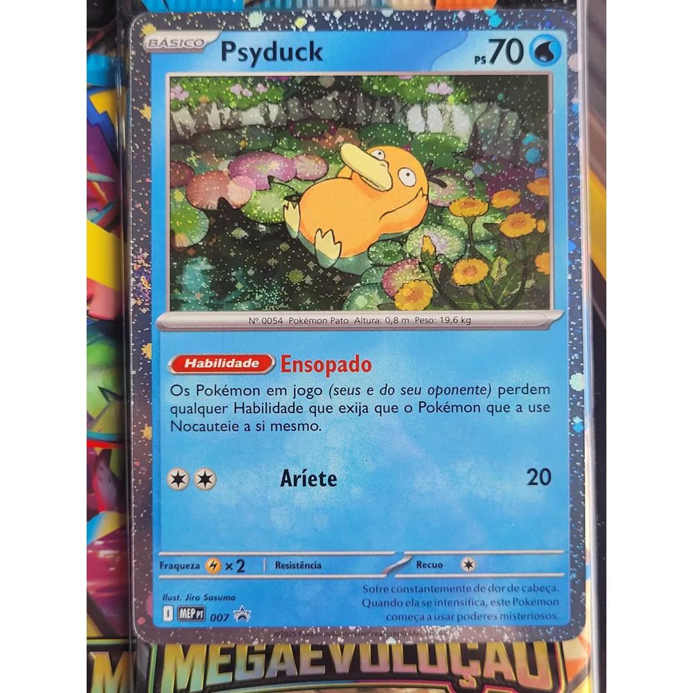 Trading Card Game Pokemon - Pokémon Blister Quádruplo Megaevolução Psyduck (25 Cartas) (Novo)