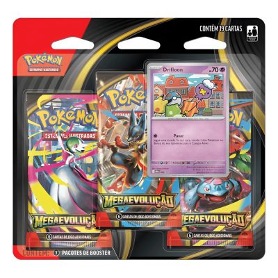 Trading Card Game Pokemon - Pokémon Megaevolução Blister Triplo Drifloon (19 Cartas) (Novo)