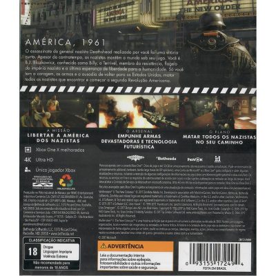 Wolfenstein Ii The New Colossus - Xbox One (Seminovo)