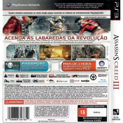 Assassins Creed 3 - Ps3 (Usado)