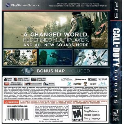 Call Of Duty Ghosts - Ps3 (Usado)