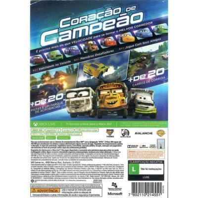 Carros 3 Correndo Para Vencer - Xbox 360 (Usado)