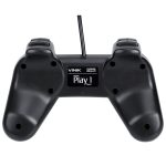 Controle Pc Usb Ps1/Playstation 1 Preto - Retrô - Vinik Play 1 Preto