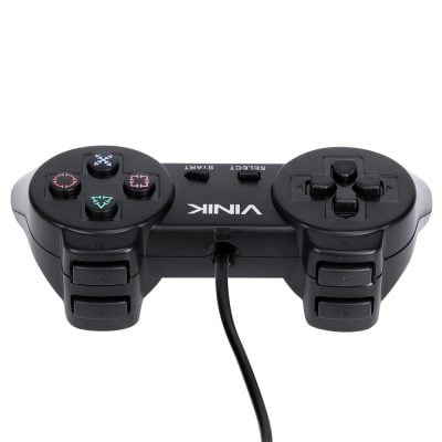 Controle Pc Usb Ps1/Playstation 1 Preto - Retrô - Vinik Play 1 Preto