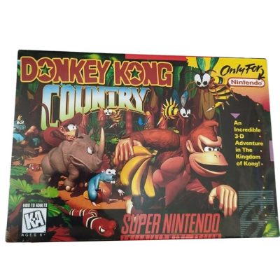 Donkey Kong Country 1 - Snes (Com Caixa) (Repro) (Salvando) (Seminovo)