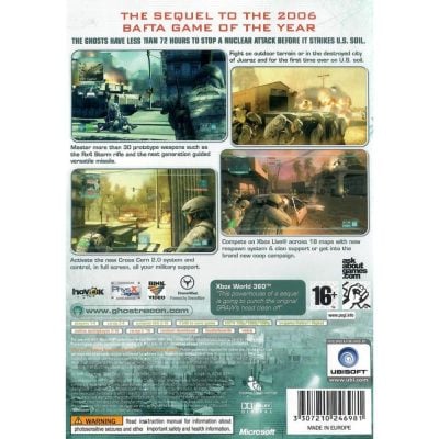Ghost Recon Advanced Warfighter (Bonus Legacy Edition) - Xbox 360 - (Pal - Região Livre) (Europeu) (Seminovo)