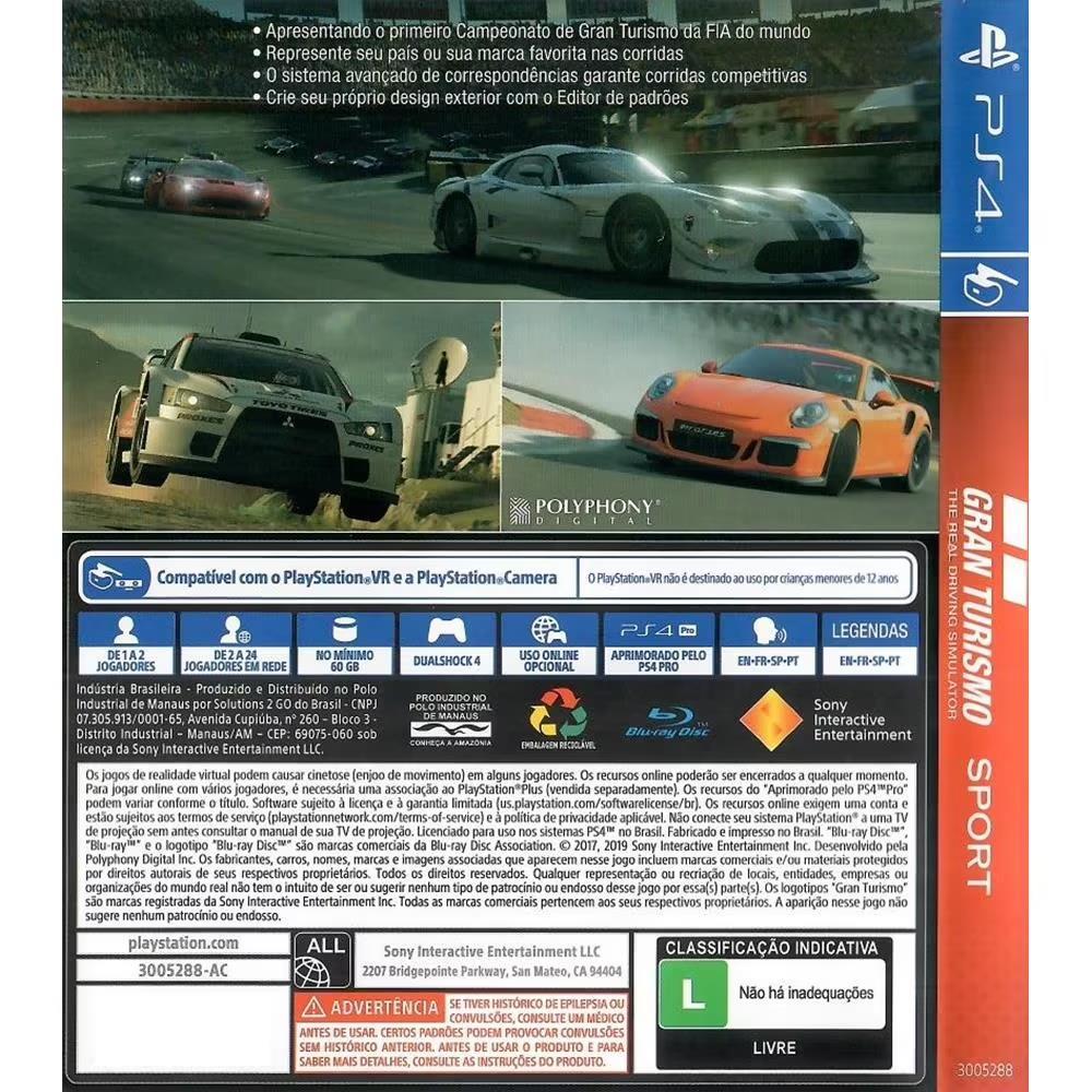 Gran Turismo Sport - Ps4 Hits (Novo)