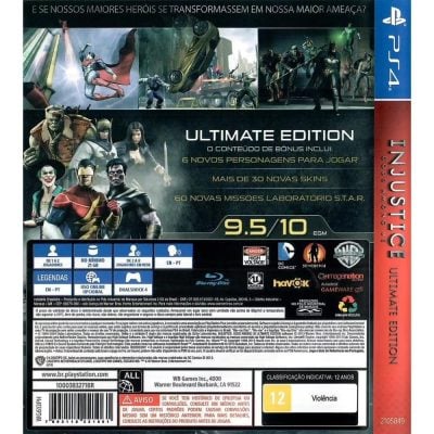 Injustice Gods Among Us Ultimate Edition Playstation Hits - Ps4 (Seminovo)