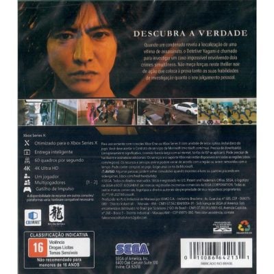 Lost Judgment - Xbox One/Xbox Series X (Novo)