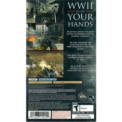 Medal Of Honor Heroes 2 - Psp (Greatest Hits) (Seminovo)