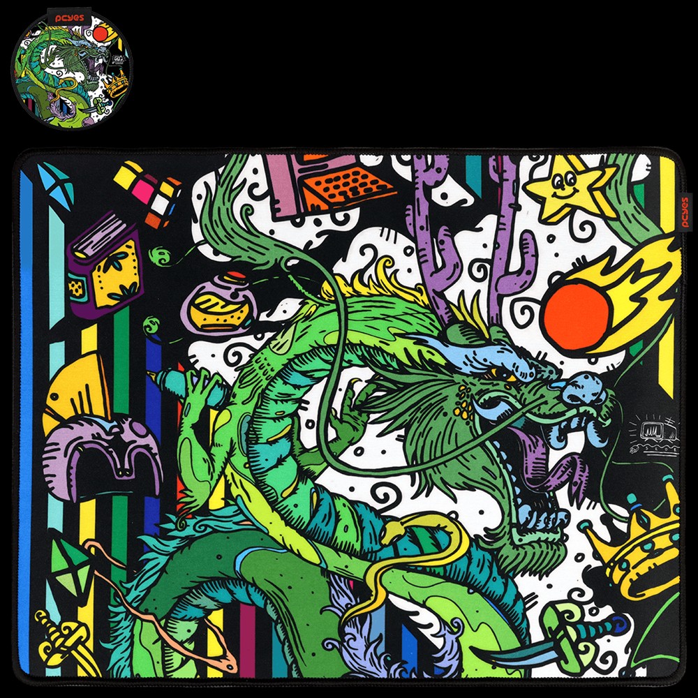 Mouse Pad Gamer Pcyes Ancient Dragon Medium – 500 X 400Mm – Pma50x40 Mouse Pad Gamer Pcyes Ancient Dragon Medium - 500 X 400Mm - Pma50x40