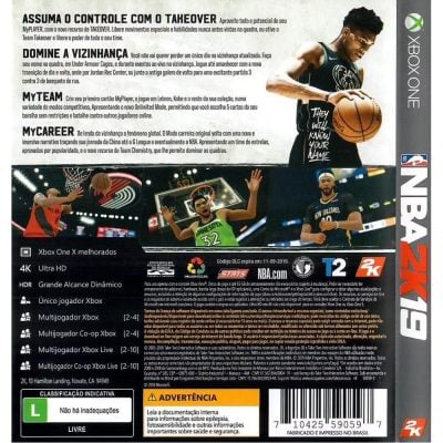 Nba 2K19 - Xbox One (Novo)