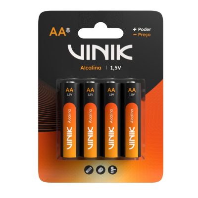 Pilha Alcalina Aa C/8 1.5V - Vp2ab8a