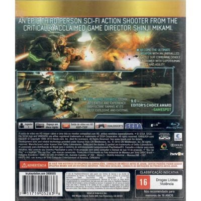 Vanquish Favoritos - Ps3 (Novo)