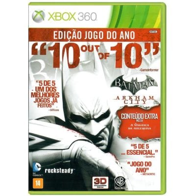Batman Arkham City Edição Jogo Do Ano - Xbox 360 (Usado) (Sem Manual)