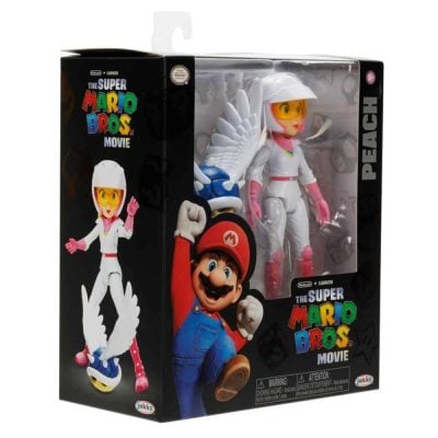 Boneca Peach Articulada (Traje De Corrida) – Super Mario Bros: O Filme (Com Casco Azul)
