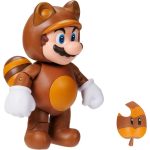 Boneco Articulado Tanooki Mario Com Super Folha – 10Cm (Sunny/Jakks) Boneco Articulado Tanooki Mario Com Super Folha – 10Cm (Sunny/Jakks)