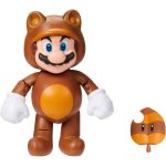 Boneco Articulado Tanooki Mario Com Super Folha – 10Cm (Sunny/Jakks) Boneco Articulado Tanooki Mario Com Super Folha – 10Cm (Sunny/Jakks)