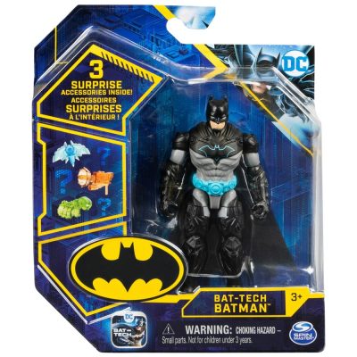 Boneco Batman Bat-Tech (Traje Tecnológico) – 10Cm Com 3 Acessórios Surpresa (Sunny/Spin Master)