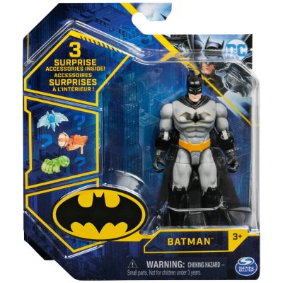 Boneco Batman Rebirth (Traje Clássico) – 10Cm Com 3 Acessórios Surpresa (Dc Bat-Tech / Spin Master)