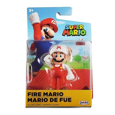 Boneco Fire Mario (Mario De Fogo) – 6Cm Articulado (Super Mario / Jakks Pacific)