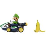 Carrinho Luigi Megagiros (Spin Out) Com Banana – Mario Kart – Jakks Pacific
