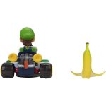 Carrinho Luigi Megagiros (Spin Out) Com Banana – Mario Kart – Jakks Pacific