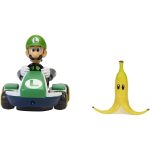 Carrinho Luigi Megagiros (Spin Out) Com Banana – Mario Kart – Jakks Pacific