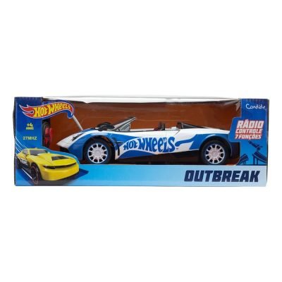 Carro De Controle Remoto Hot Wheels Outbreak – 7 Funções (Candide / Licenciado Mattel)