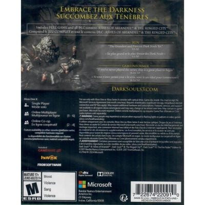 Dark Souls 3 The Fire Fades Edition - Xbox One (Novo)