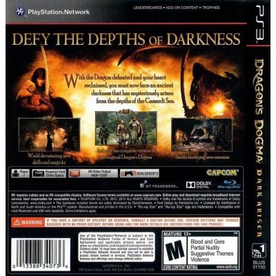 Dragons Dogma Dark Arisen - Ps3 (Capa Quebrada) (Novo)