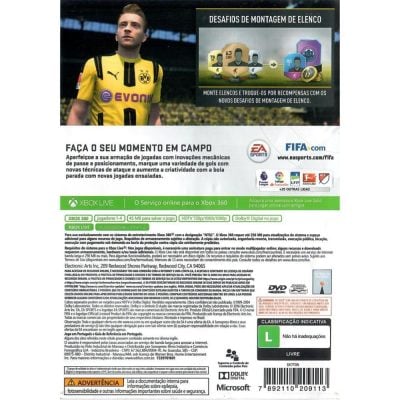 Fifa 17 - Xbox 360 (Usado)