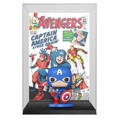 Funko Pop! Comic Covers Captain America (#27) - Capas De Quadrinhos Marvel