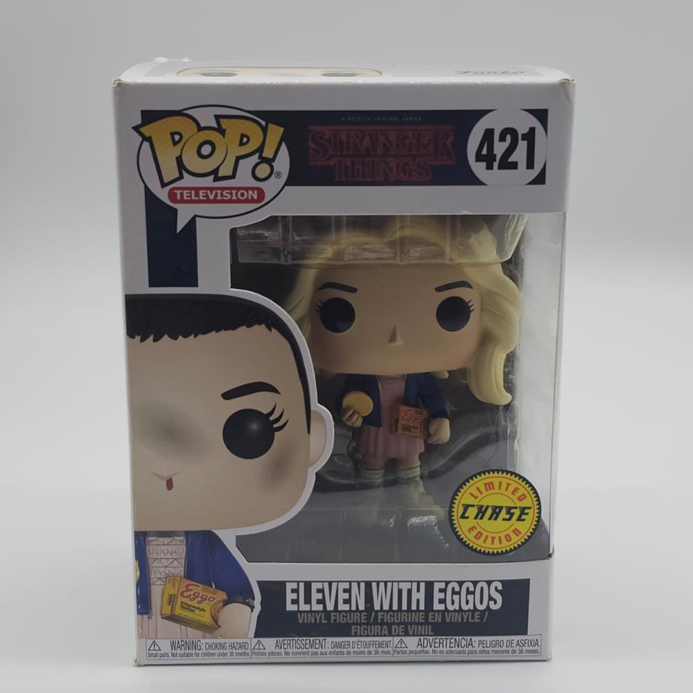 Funko Pop Eleven With Eggos 421 (Chase) (Stranger Things) (Blister Amarelado) Funko Pop Eleven With Eggos 421 (Chase) (Stranger Things) (Blister Amarelado)