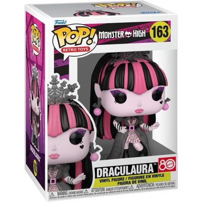 Funko Pop Monster High – Draculaura #163 | Retro Toys – Edição Comemorativa Mattel 80 Anos