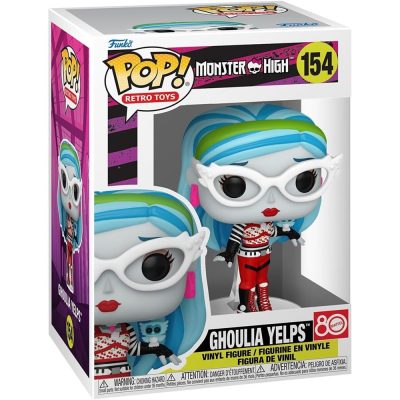 Funko Pop Monster High – Ghoulia Yelps #154 | Retro Toys – Edição Comemorativa Mattel 80 Anos