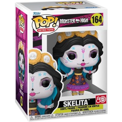 Funko Pop Monster High – Skelita #164 | Retro Toys – Edição Comemorativa Mattel 80 Anos