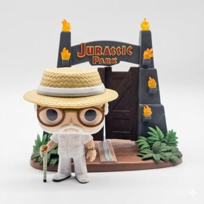 Funko Pop Town – Jurassic Park John Hammond With Gates 30 (Sem Caixa)