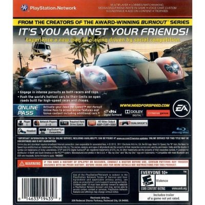 Need For Speed Hot Pursuit Greatest Hits - Ps3 (Usado)