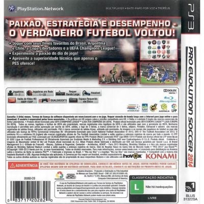 Pes 2014 - Ps3 (Usado)