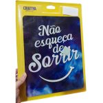 Placa Decorativa Nao Esqueca De Sorrir (26X20) (Novo)