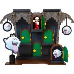 Playset Deluxe Super Mario: Mansão Do Boo (Boo Mansion) Com Fire Mario (Sunny/Jakks)