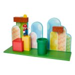 Playset Super Mario: Planície Das Bolotas (Acorn Plains) Com Mario E Cano (Sunny/Jakks)