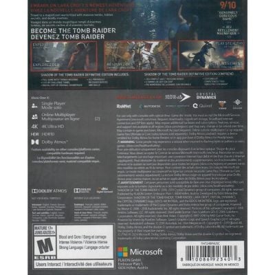 Shadow Of The Tomb Raider Definitive Edition - Xbox One (Novo)