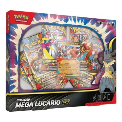 Trading Card Game Pokemon - Baralho Batalha Mega Lucario Ex (49 Cartas) (Novo)