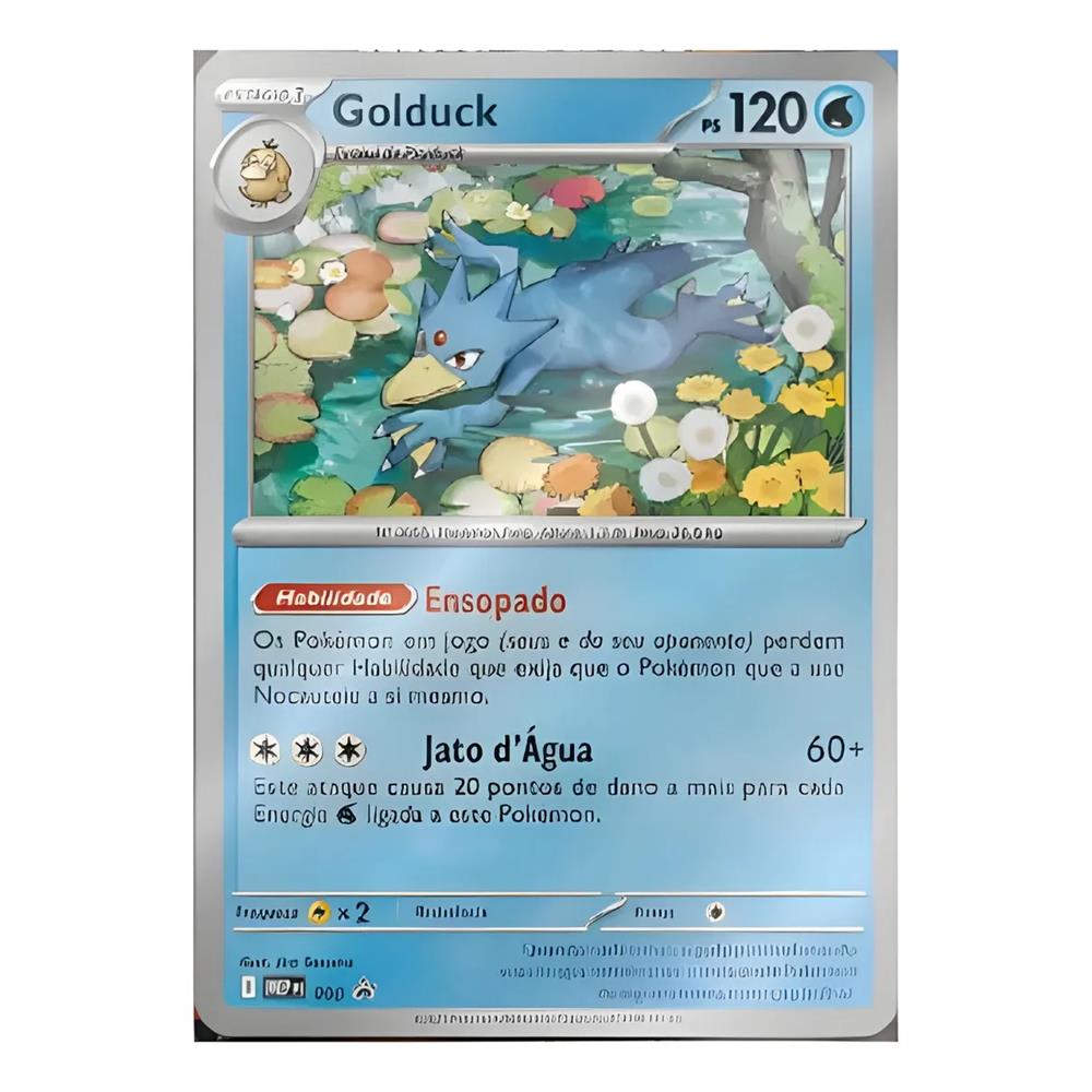 Trading Card Game Pokemon - Pokémon Blister Quádruplo Megaevolução Golduck (25 Cartas) (Novo)