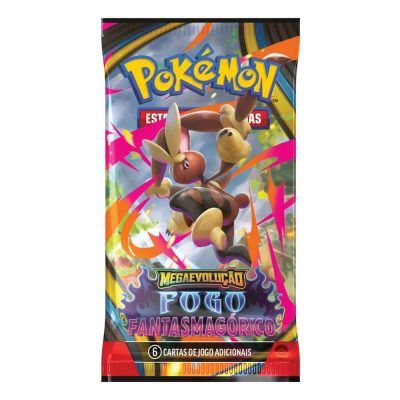 Trading Card Game Pokemon - Pokémon Booster Fogo Fantasmagórico (6 Cartas) (01 Booster) (Novo)