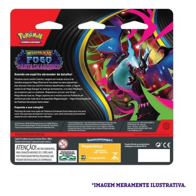 Trading Card Game Pokemon - Pokémon Fogo Fantasmagórico Blister Triplo Whimsicott (19 Cartas) (Novo)